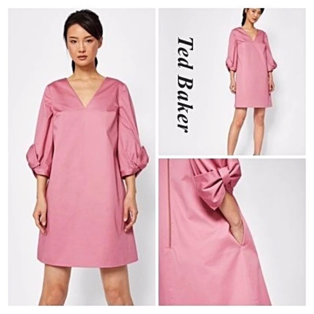 Ted Baker Solyane Dusty Pink Dress NWOT
